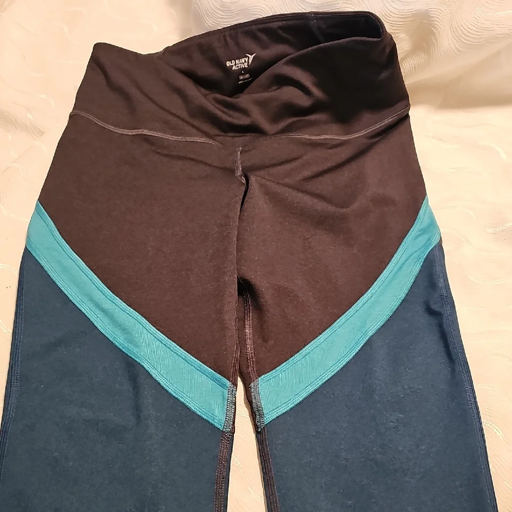 Old Navy Color Block Leggings Womans Large